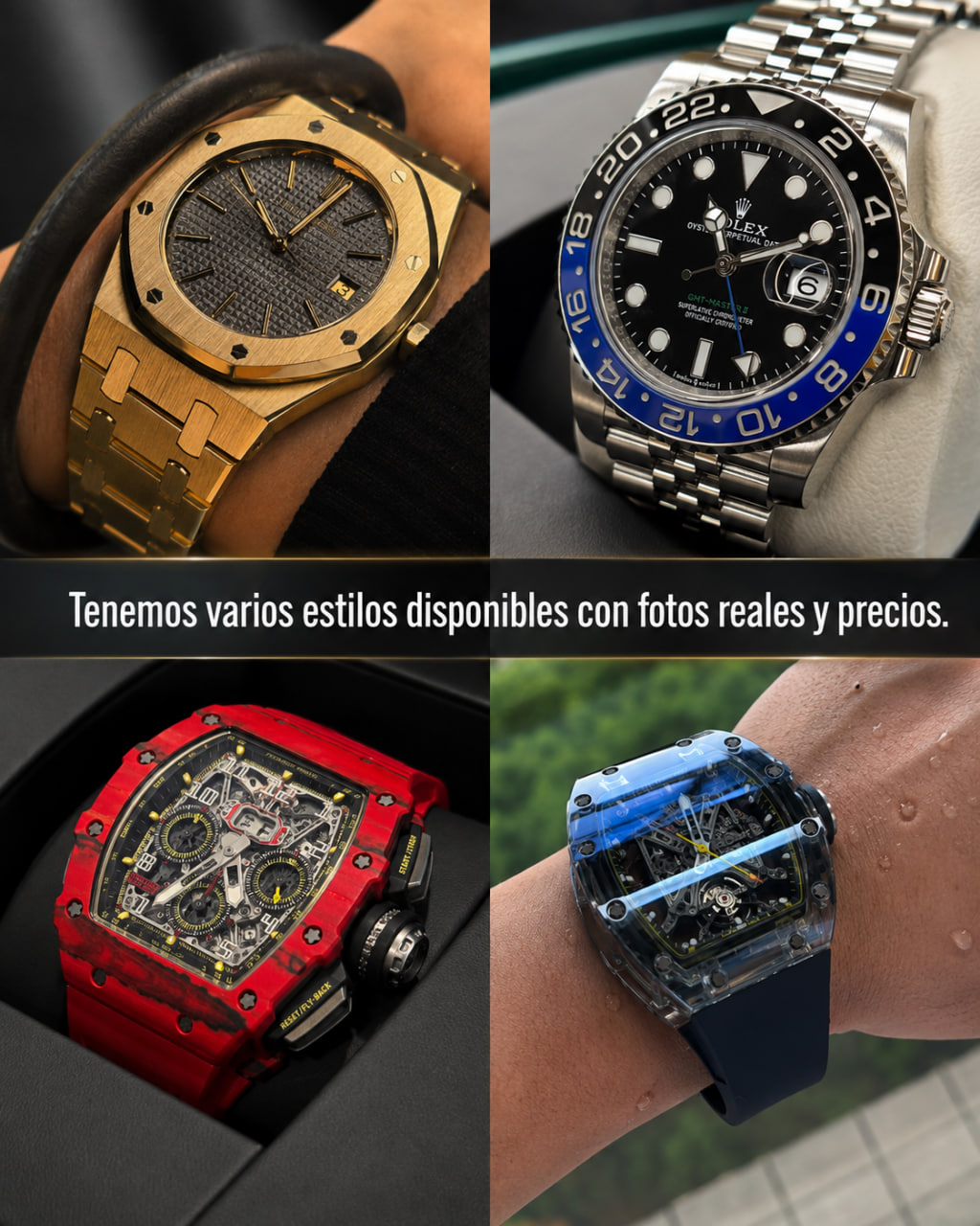 Estilo y selección personalizada de relojes