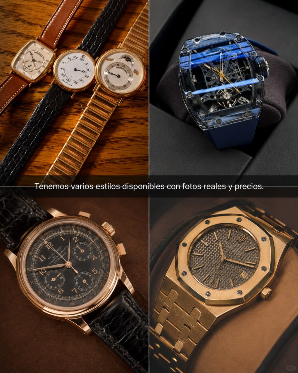 Estilo casual con reloj